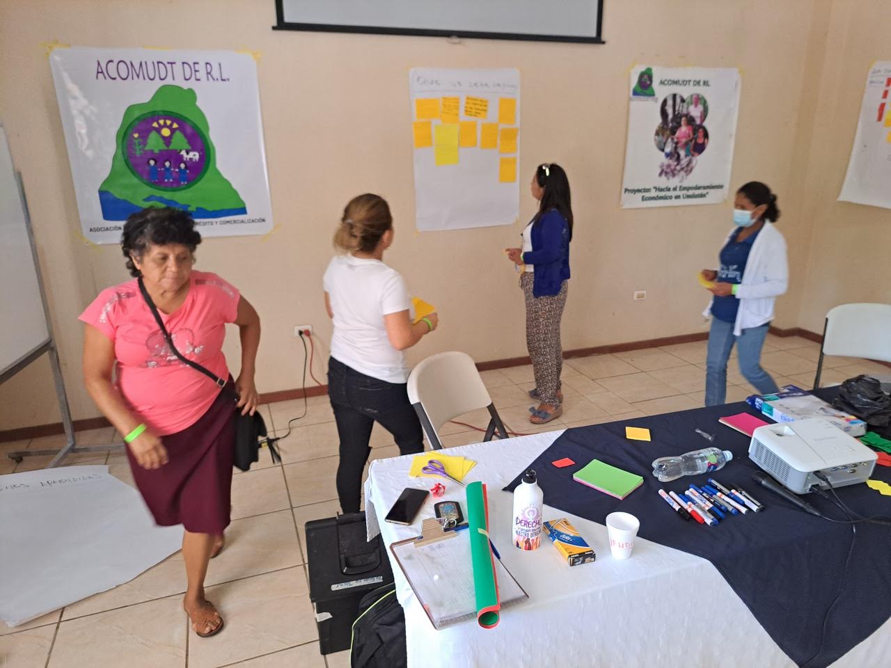 Sistematización del proyecto con lideresas y cuerpos directivos  de ACOMUDT